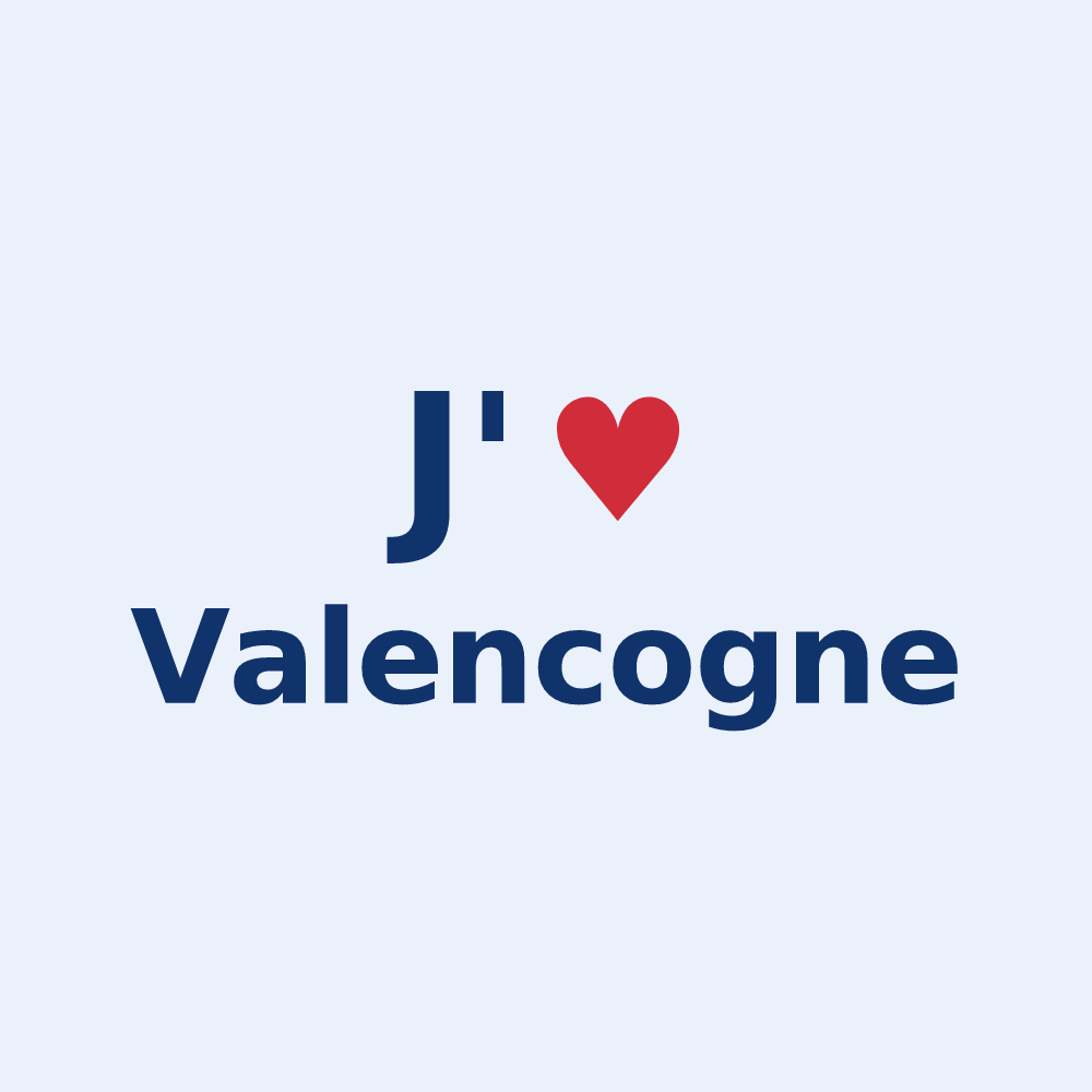 Sticker personnalisé Valencogne — design J'aime Valencogne