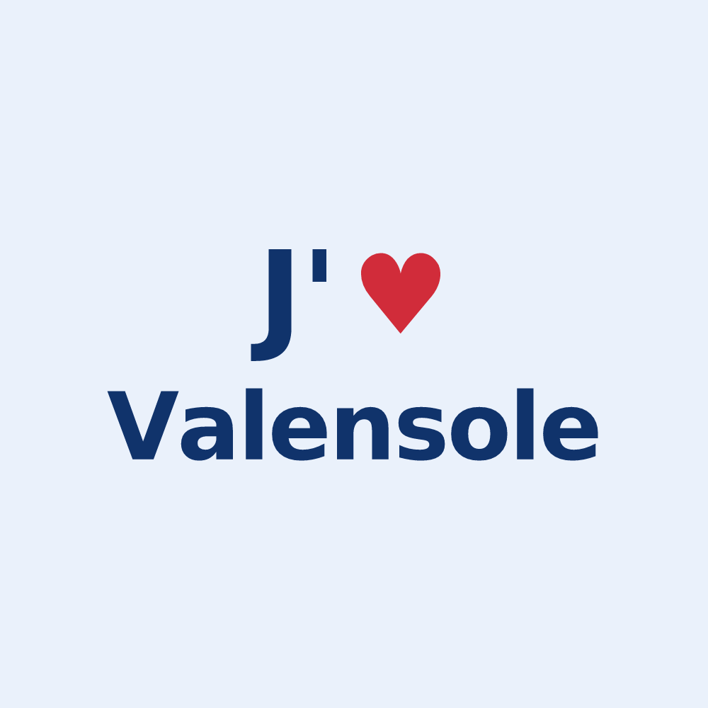 Sticker personnalisé Valensole — design J'aime Valensole