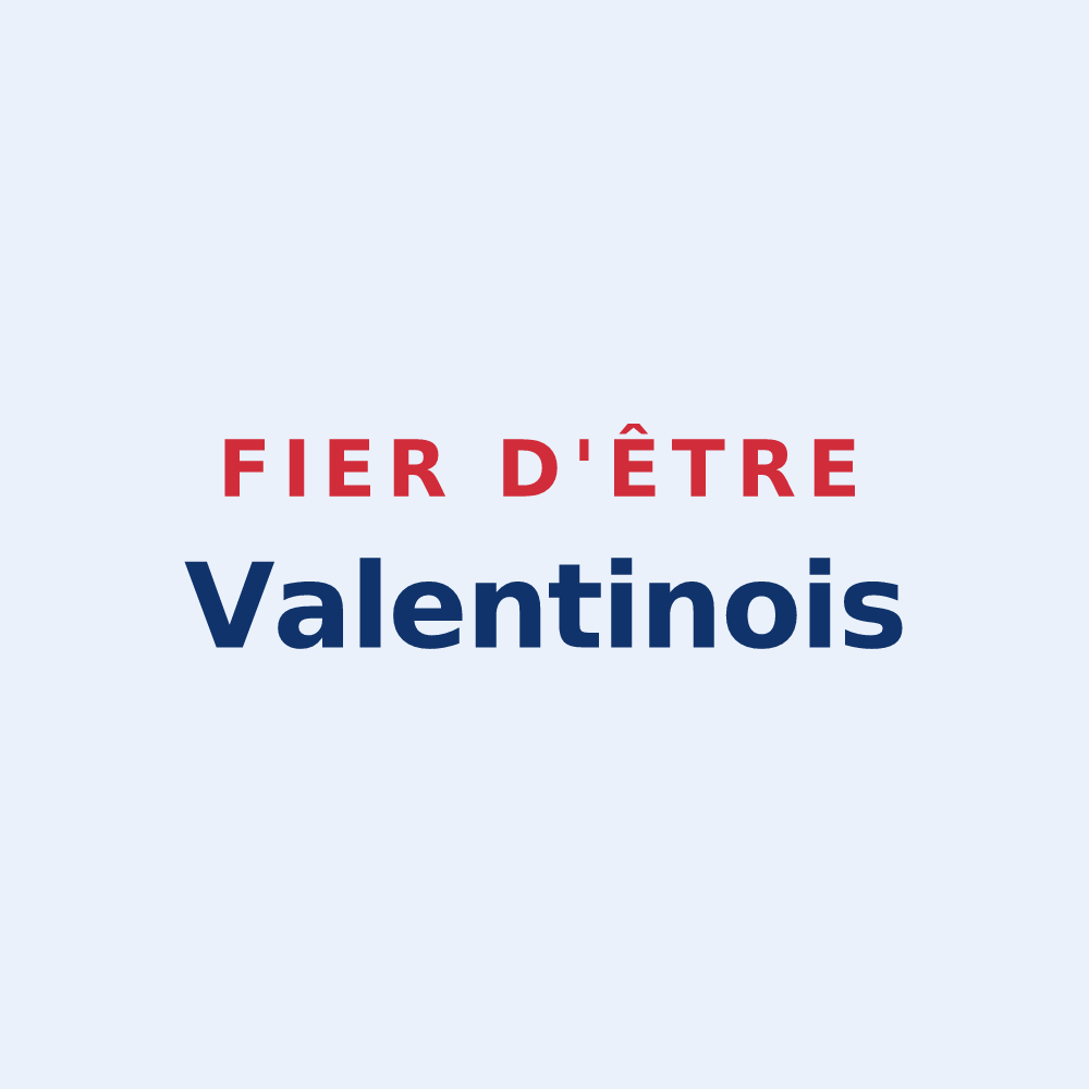 Sticker « Fier d'être Valentinois » — design pour Valentine