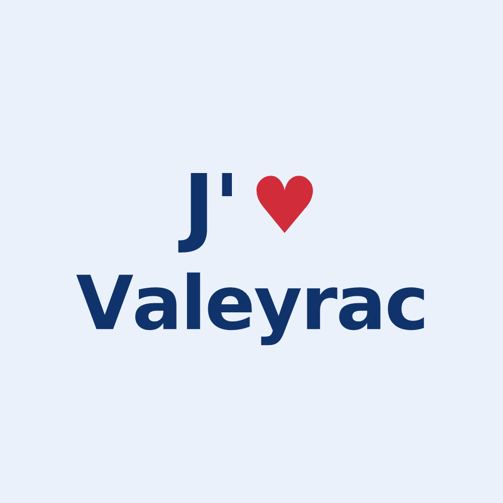 Sticker personnalisé Valeyrac — design J'aime Valeyrac