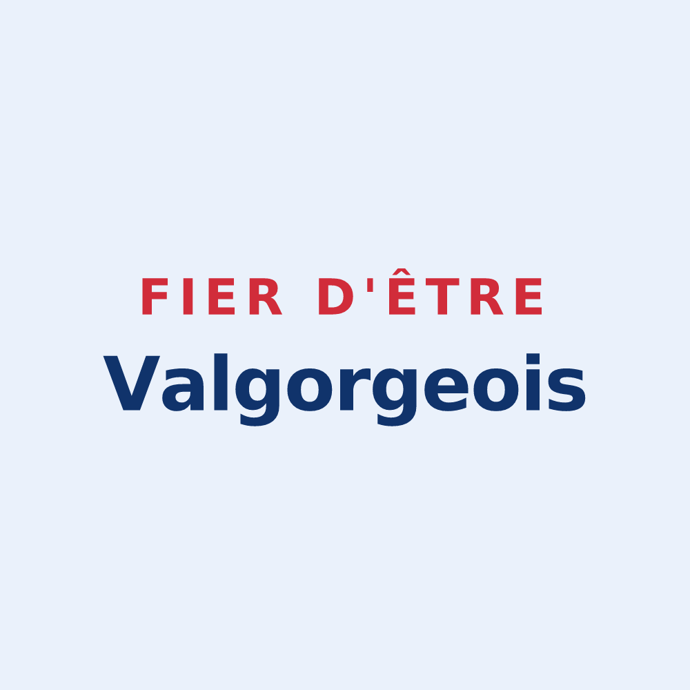 Sticker « Fier d'être Valgorgeois » — design pour Valgorge