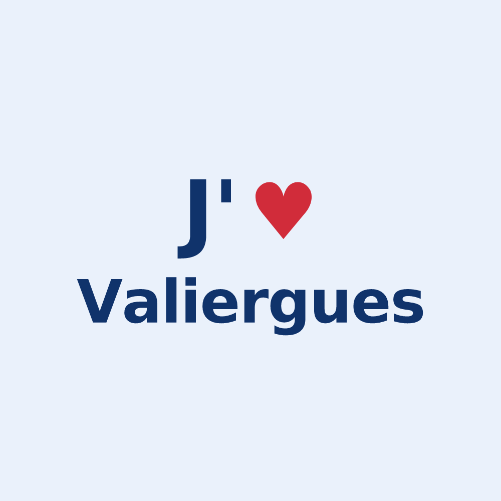 Sticker personnalisé Valiergues — design J'aime Valiergues