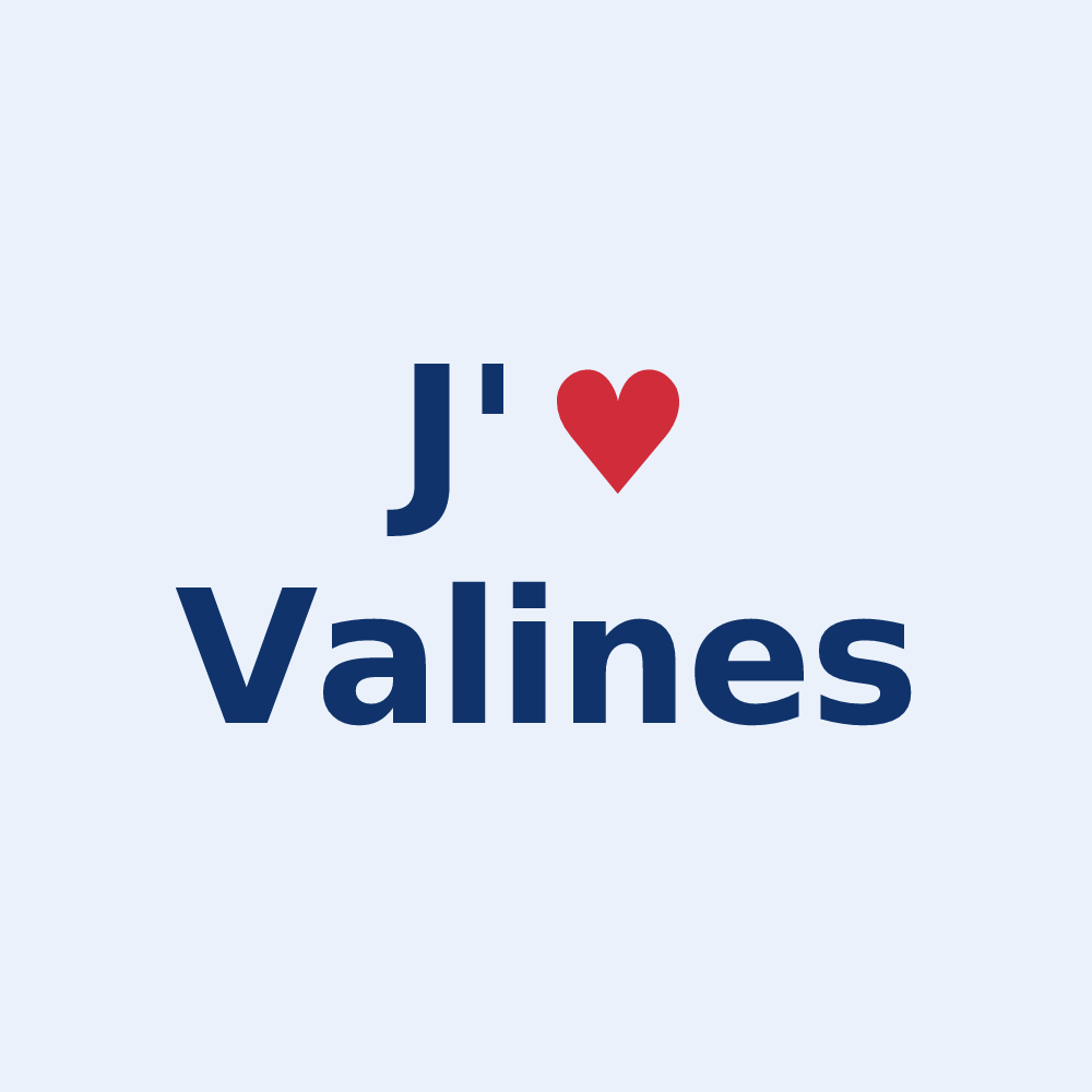 Sticker personnalisé Valines — design J'aime Valines