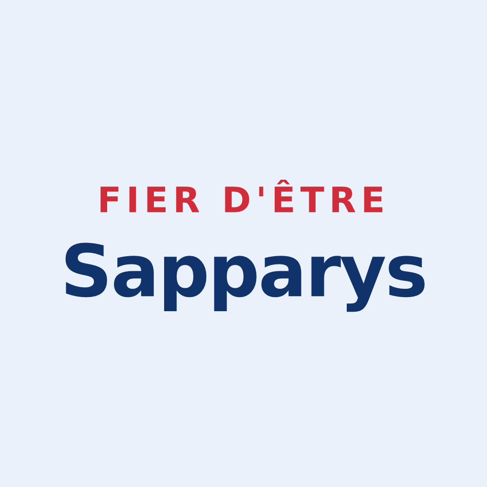 Sticker « Fier d'être Sapparys » — design pour Valjouffrey