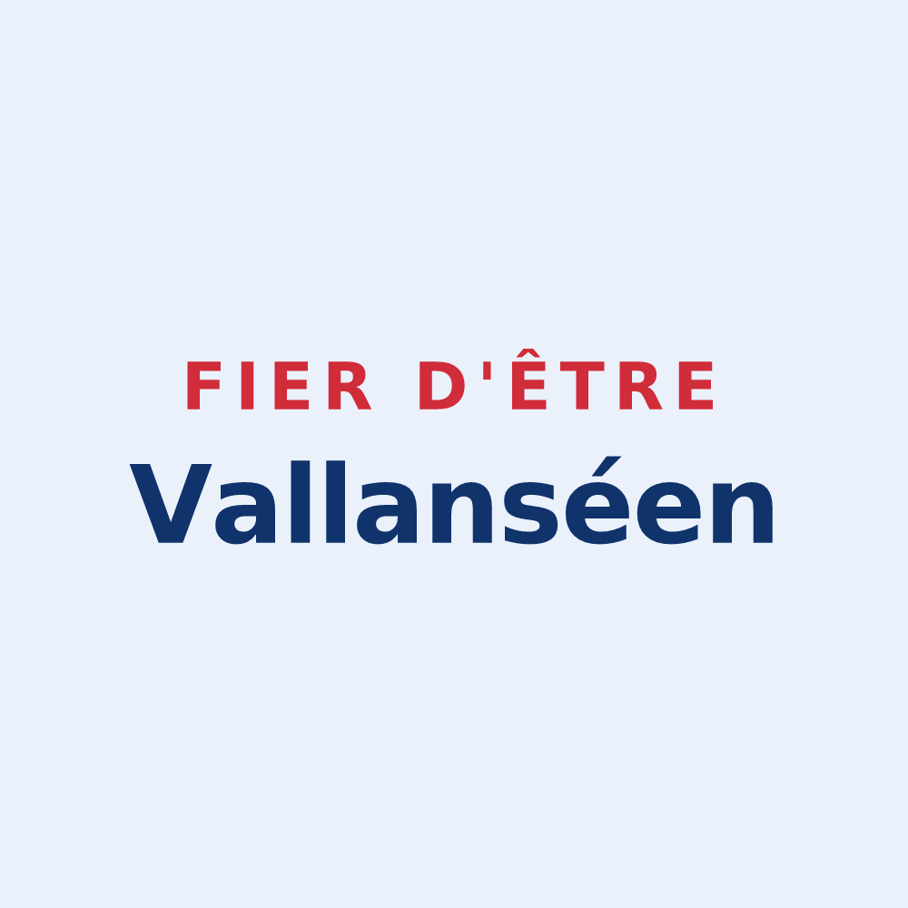 Sticker « Fier d'être Vallanséen » — design pour Vallans