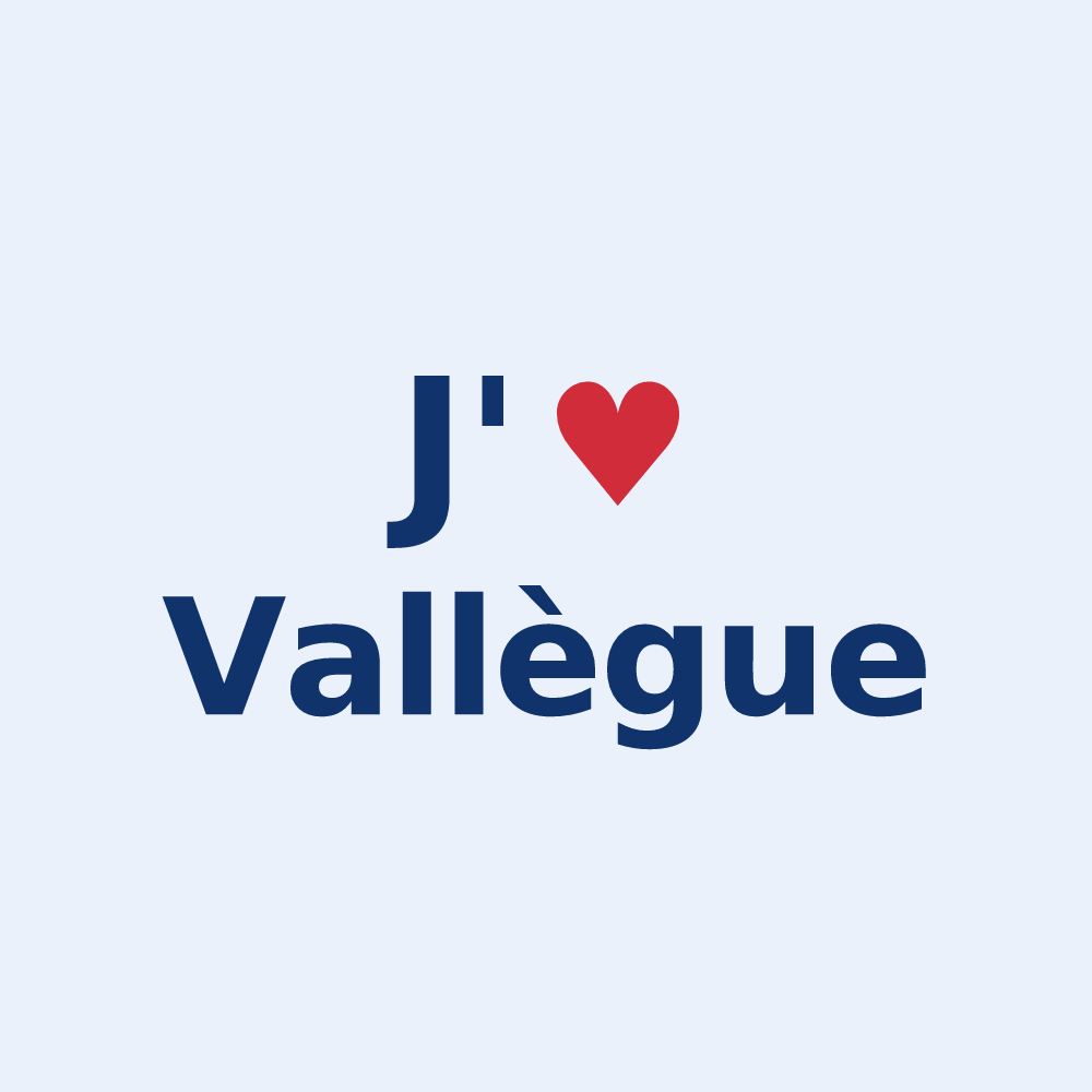 Sticker personnalisé Vallègue — design J'aime Vallègue