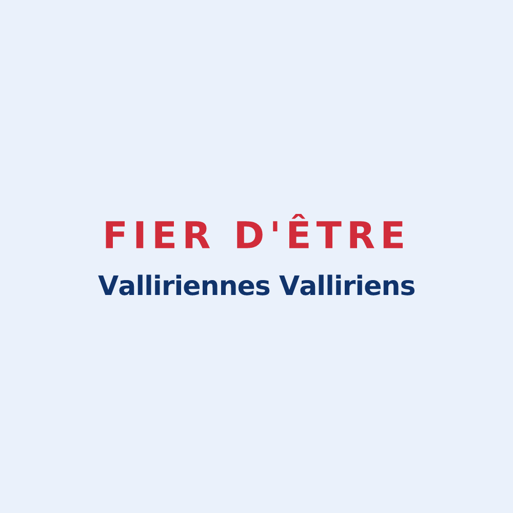 Sticker « Fier d'être Valliriennes Valliriens » — design pour Valleroy-aux-Saules