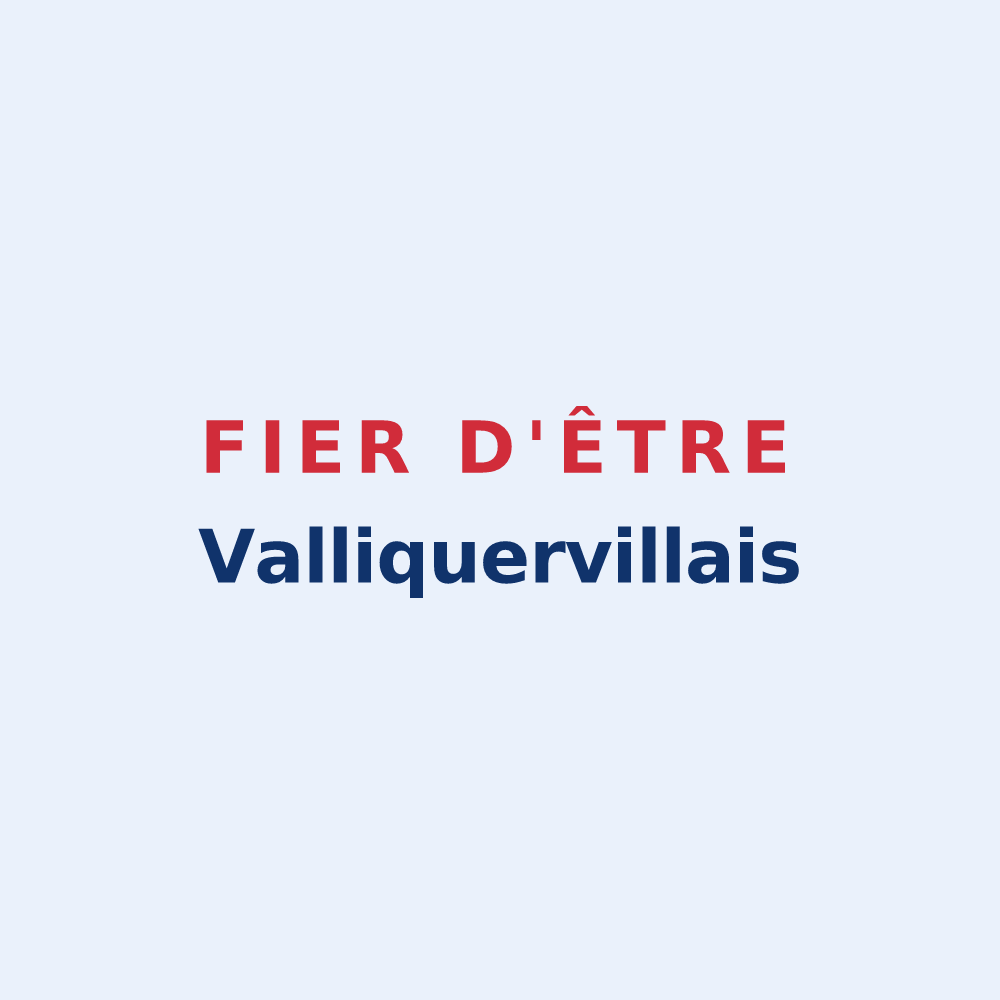 Sticker « Fier d'être Valliquervillais » — design pour Valliquerville