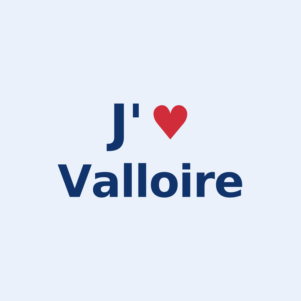 Sticker personnalisé Valloire — design J'aime Valloire