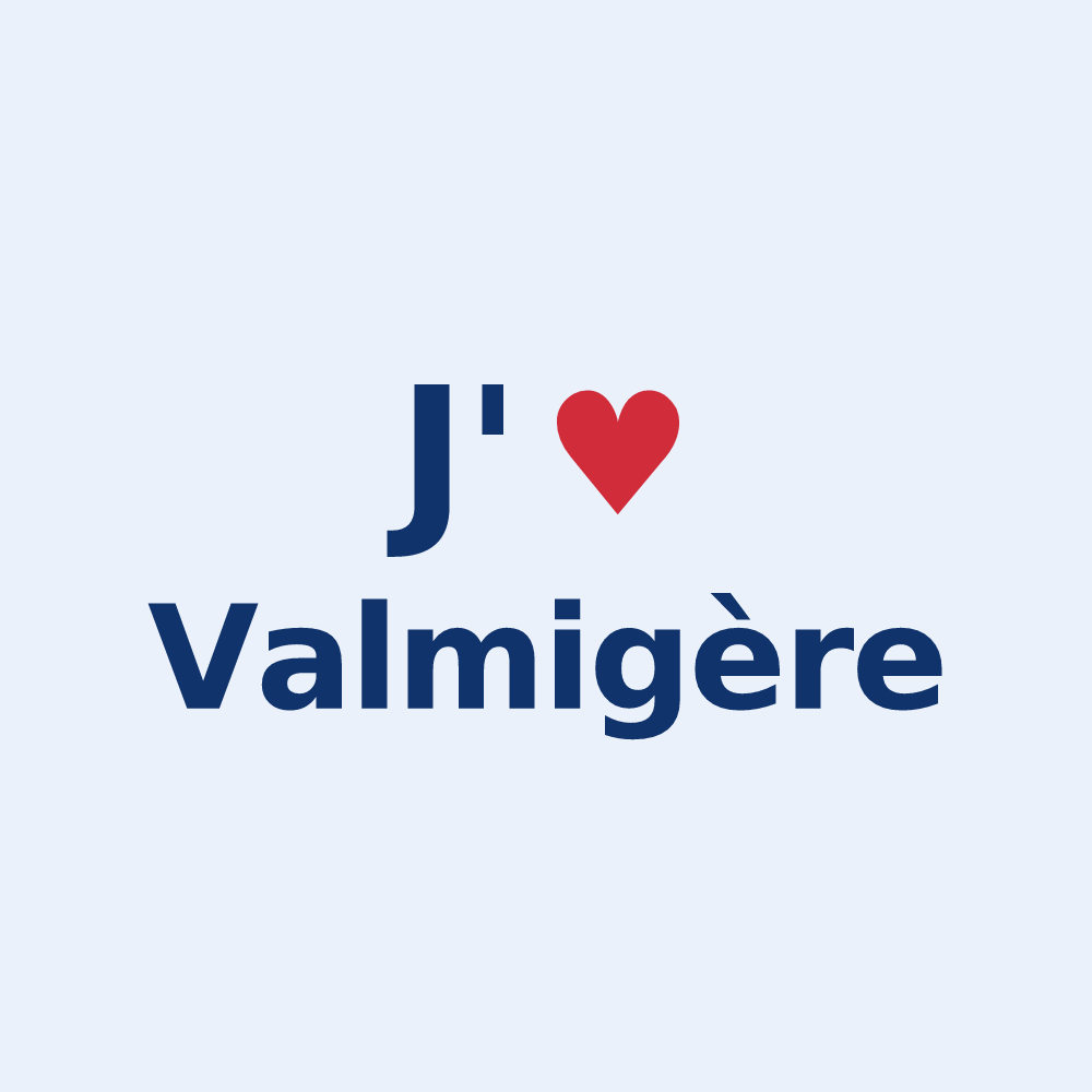 Sticker personnalisé Valmigère — design J'aime Valmigère