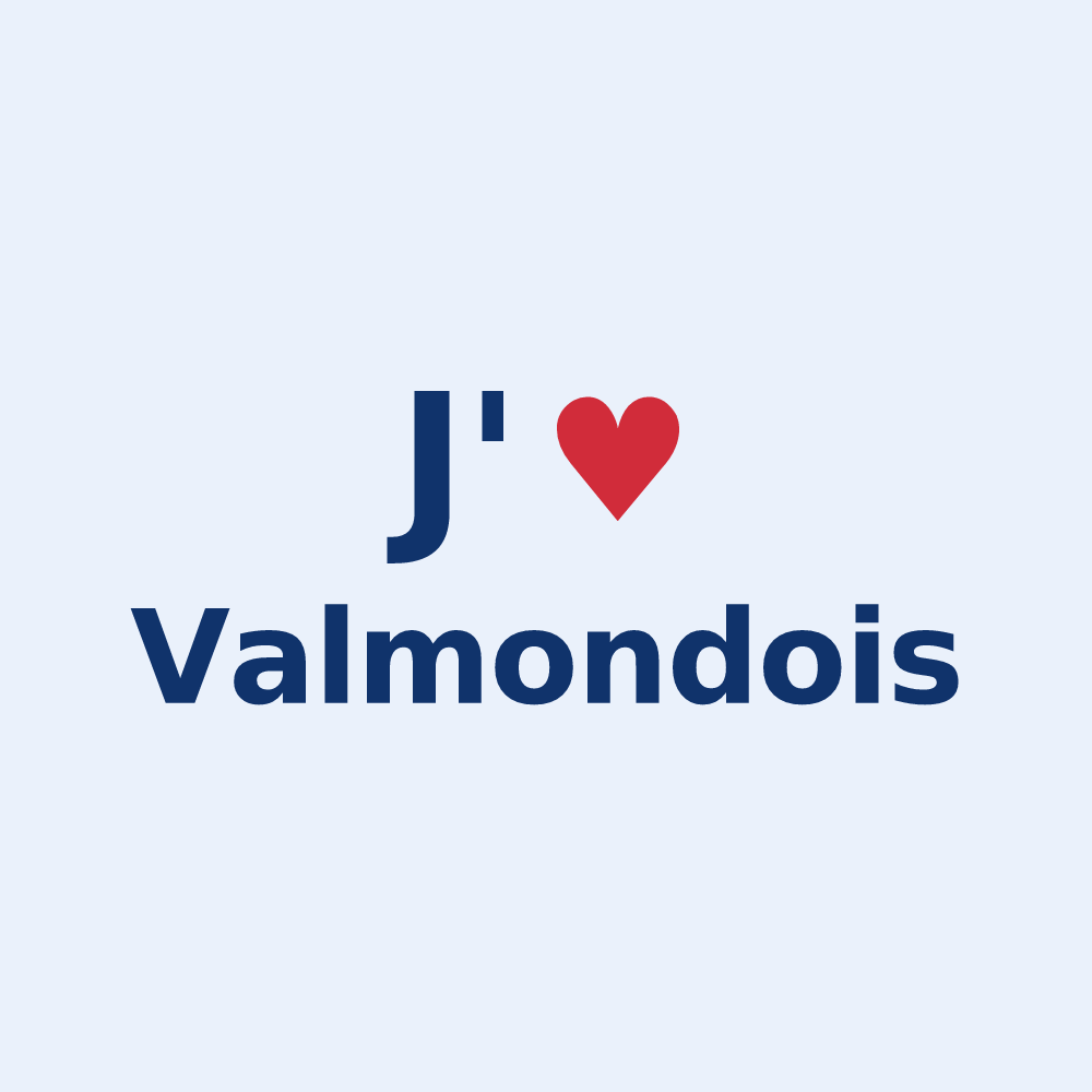 Sticker personnalisé Valmondois — design J'aime Valmondois