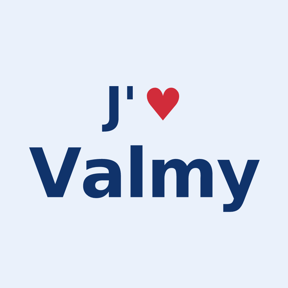 Sticker personnalisé Valmy — design J'aime Valmy