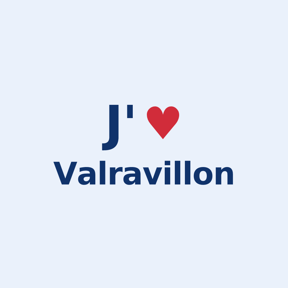 Sticker personnalisé Valravillon — design J'aime Valravillon