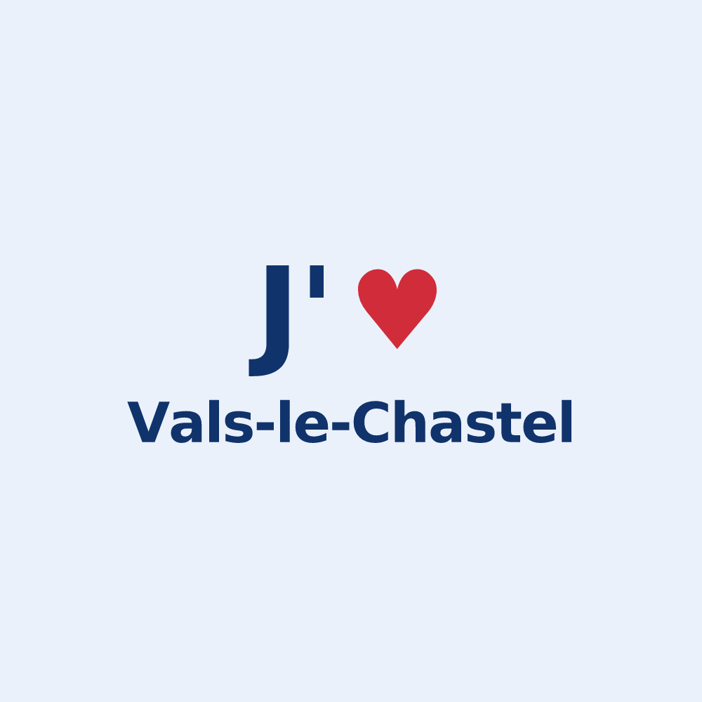 Sticker personnalisé Vals-le-Chastel — design J'aime Vals-le-Chastel