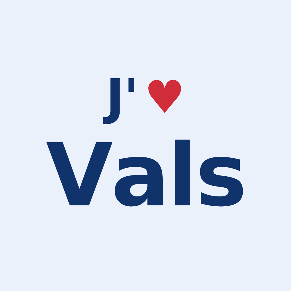 Sticker personnalisé Vals — design J'aime Vals