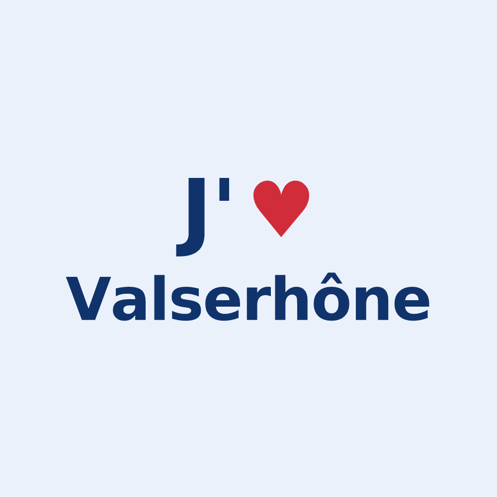 Sticker personnalisé Valserhône — design J'aime Valserhône