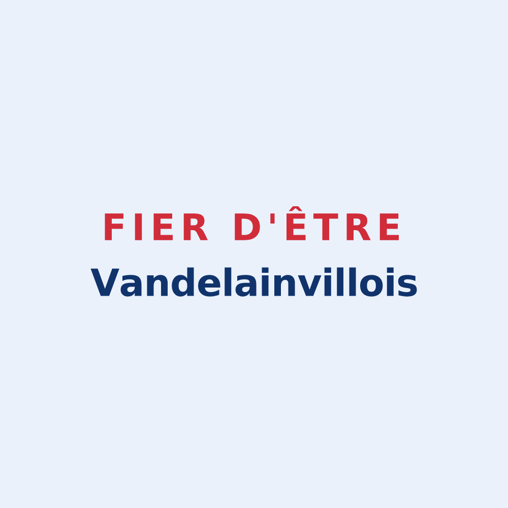 Sticker « Fier d'être Vandelainvillois » — design pour Vandelainville