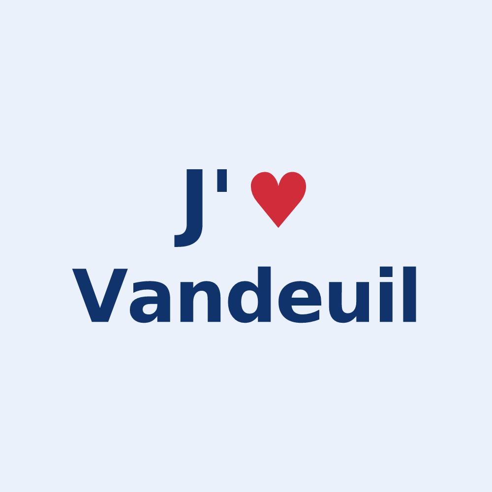 Sticker personnalisé Vandeuil — design J'aime Vandeuil