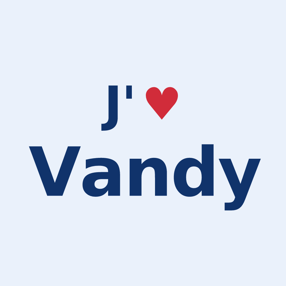Sticker personnalisé Vandy — design J'aime Vandy