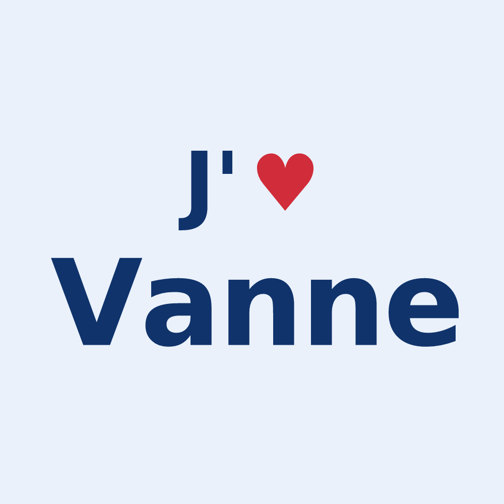 Sticker personnalisé Vanne — design « J'aime Vanne » imprimé sur le sticker