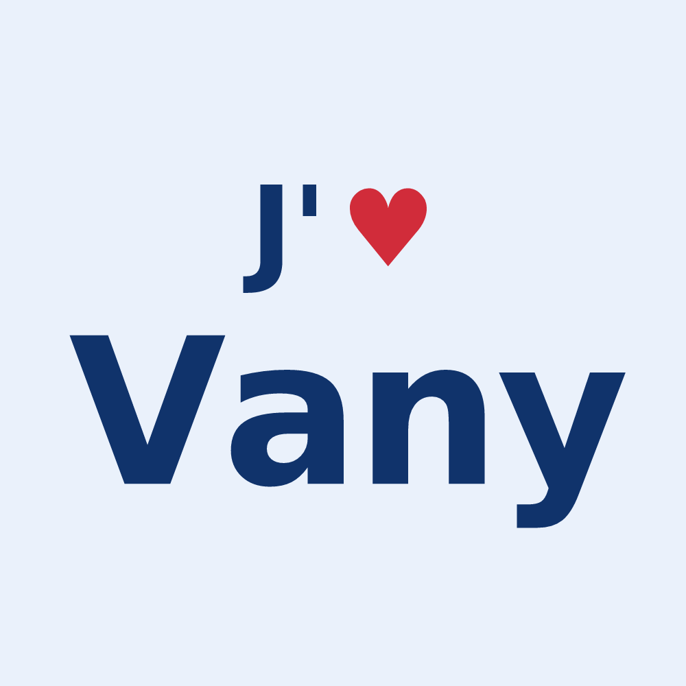 Sticker personnalisé Vany — design J'aime Vany