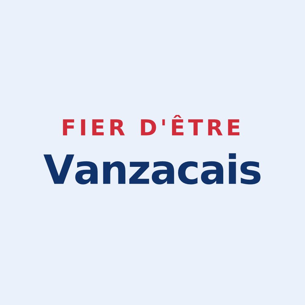 Sticker « Fier d'être Vanzacais » — design pour Vanzac