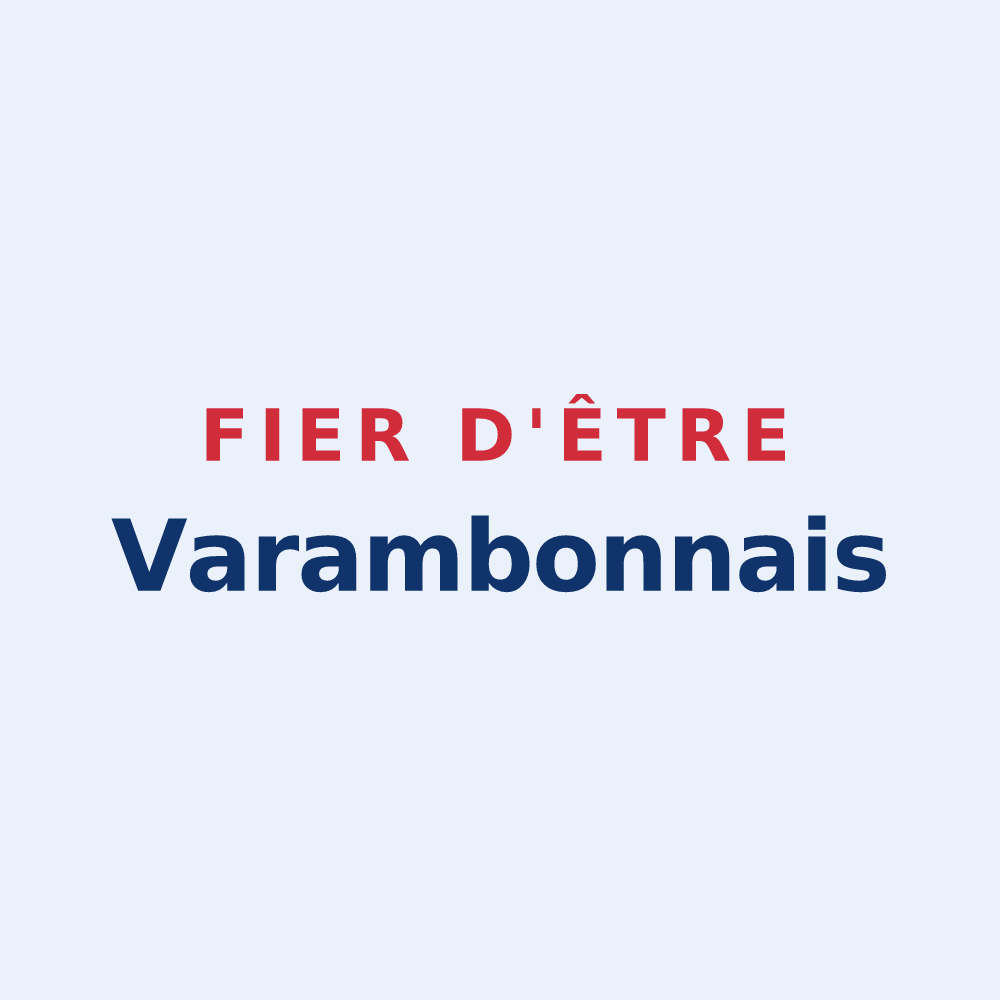 Sticker « Fier d'être Varambonnais » — design pour Varambon
