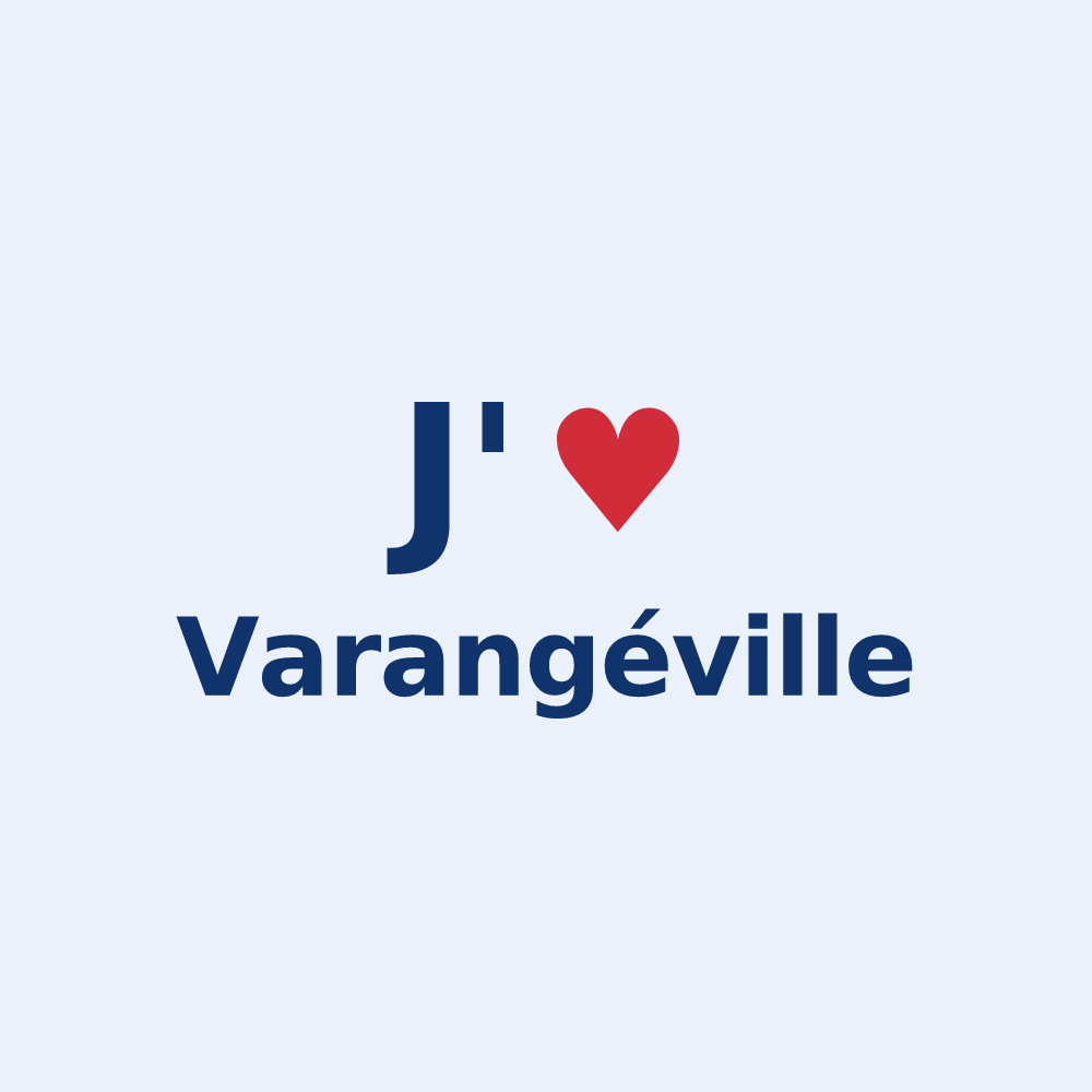 Sticker personnalisé Varangéville — design J'aime Varangéville