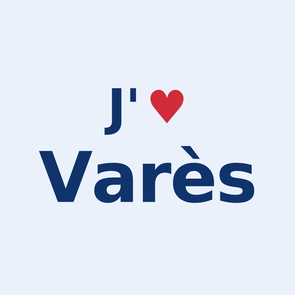 Sticker personnalisé Varès — design J'aime Varès