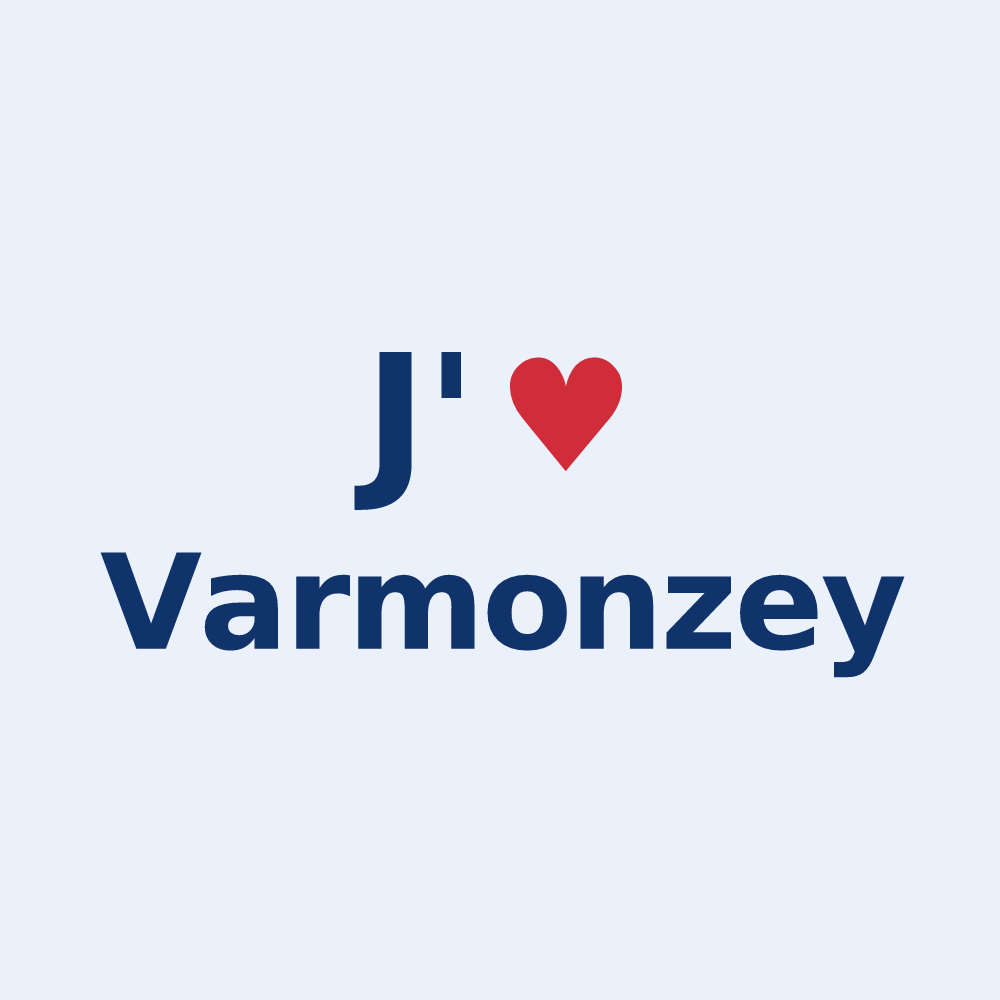 Sticker personnalisé Varmonzey — design J'aime Varmonzey