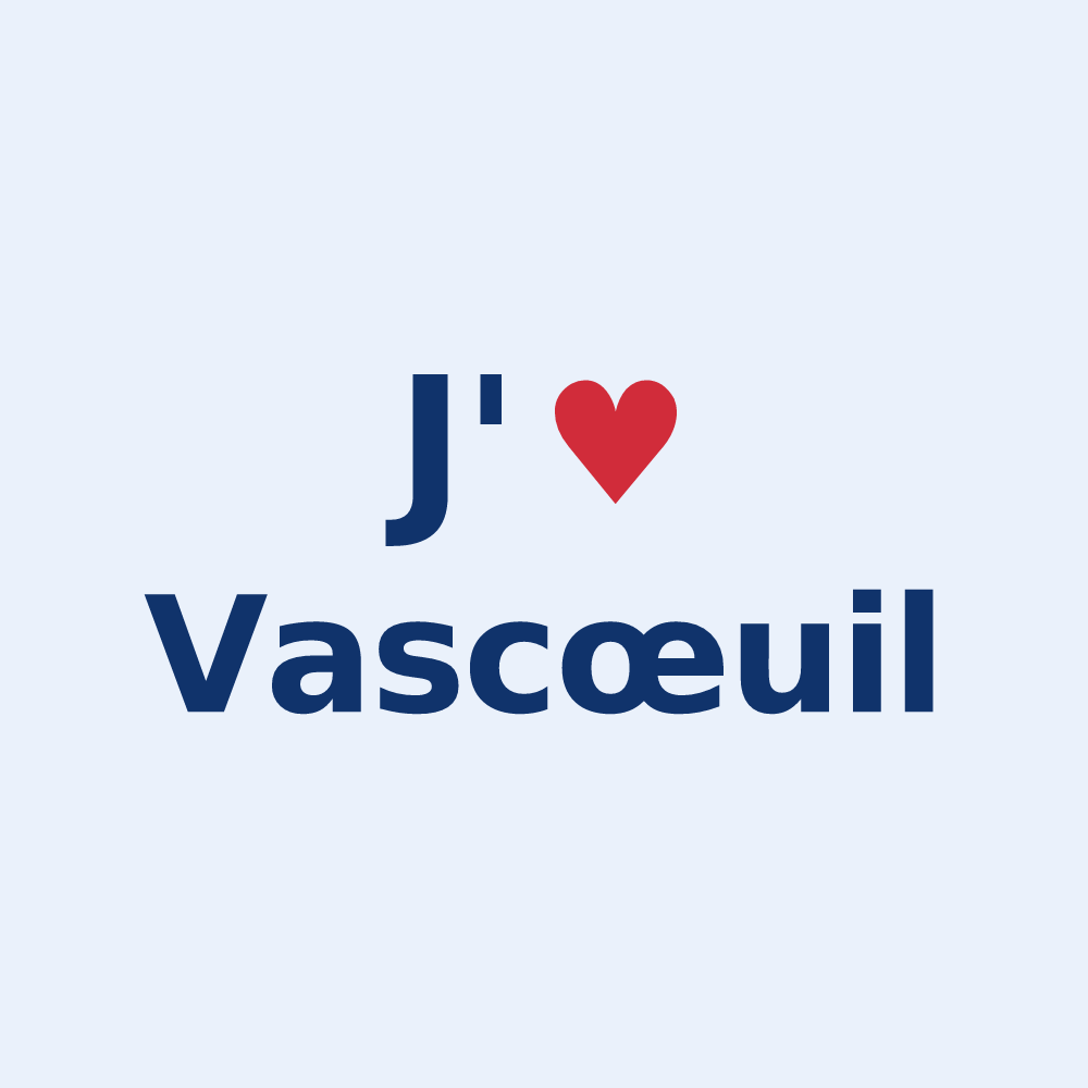Sticker personnalisé Vascœuil — design J'aime Vascœuil