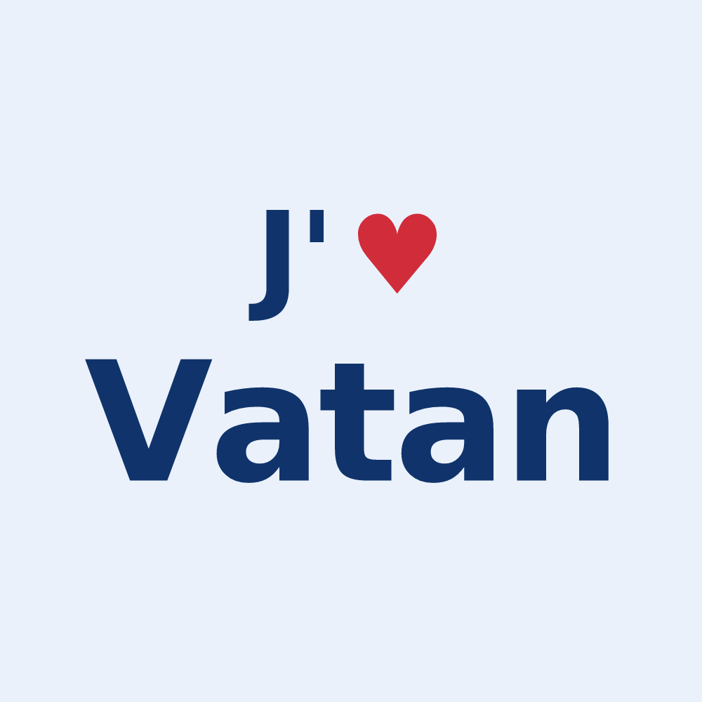 Sticker personnalisé Vatan — design J'aime Vatan