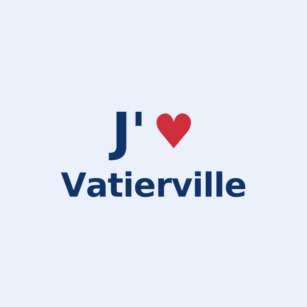 Sticker personnalisé Vatierville — design J'aime Vatierville