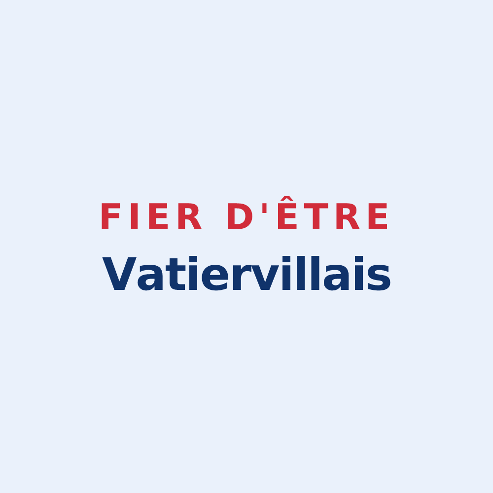 Sticker « Fier d'être Vatiervillais » — design pour Vatierville