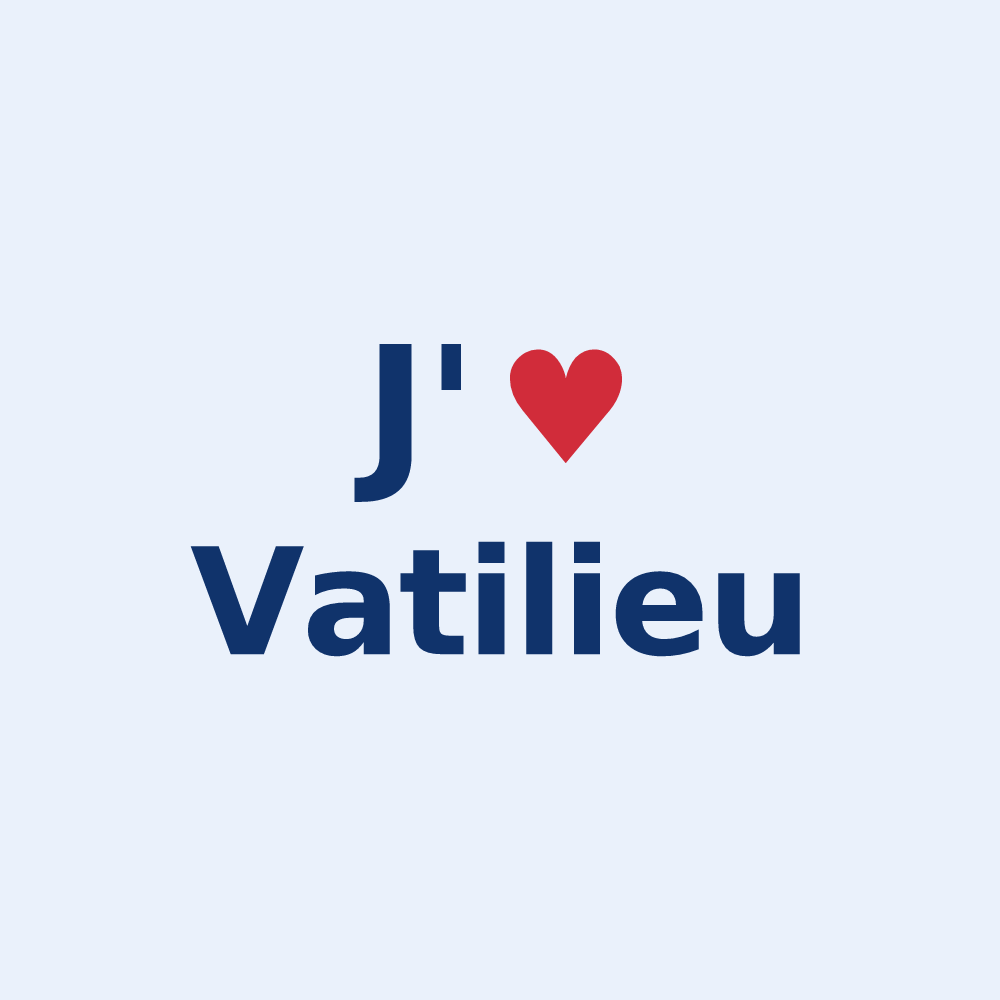 Sticker personnalisé Vatilieu — design J'aime Vatilieu