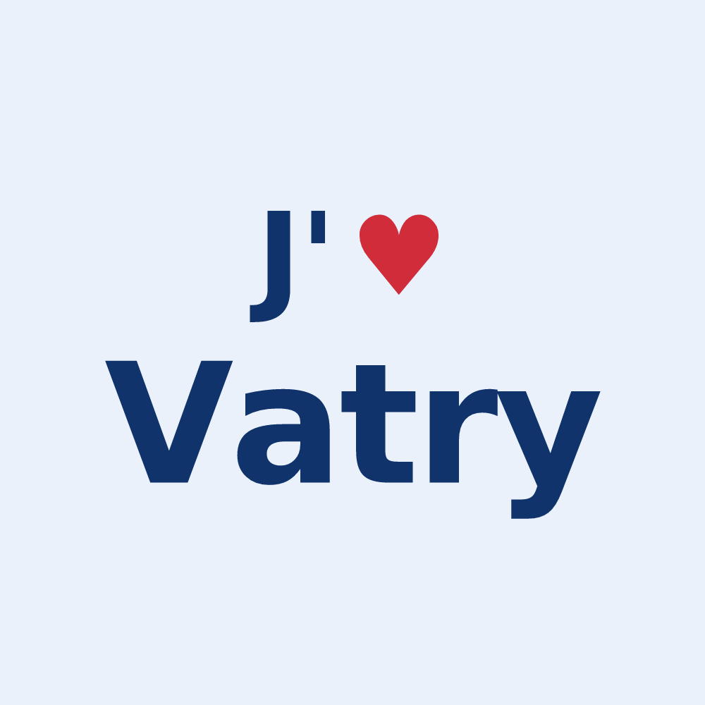Sticker personnalisé Vatry — design J'aime Vatry