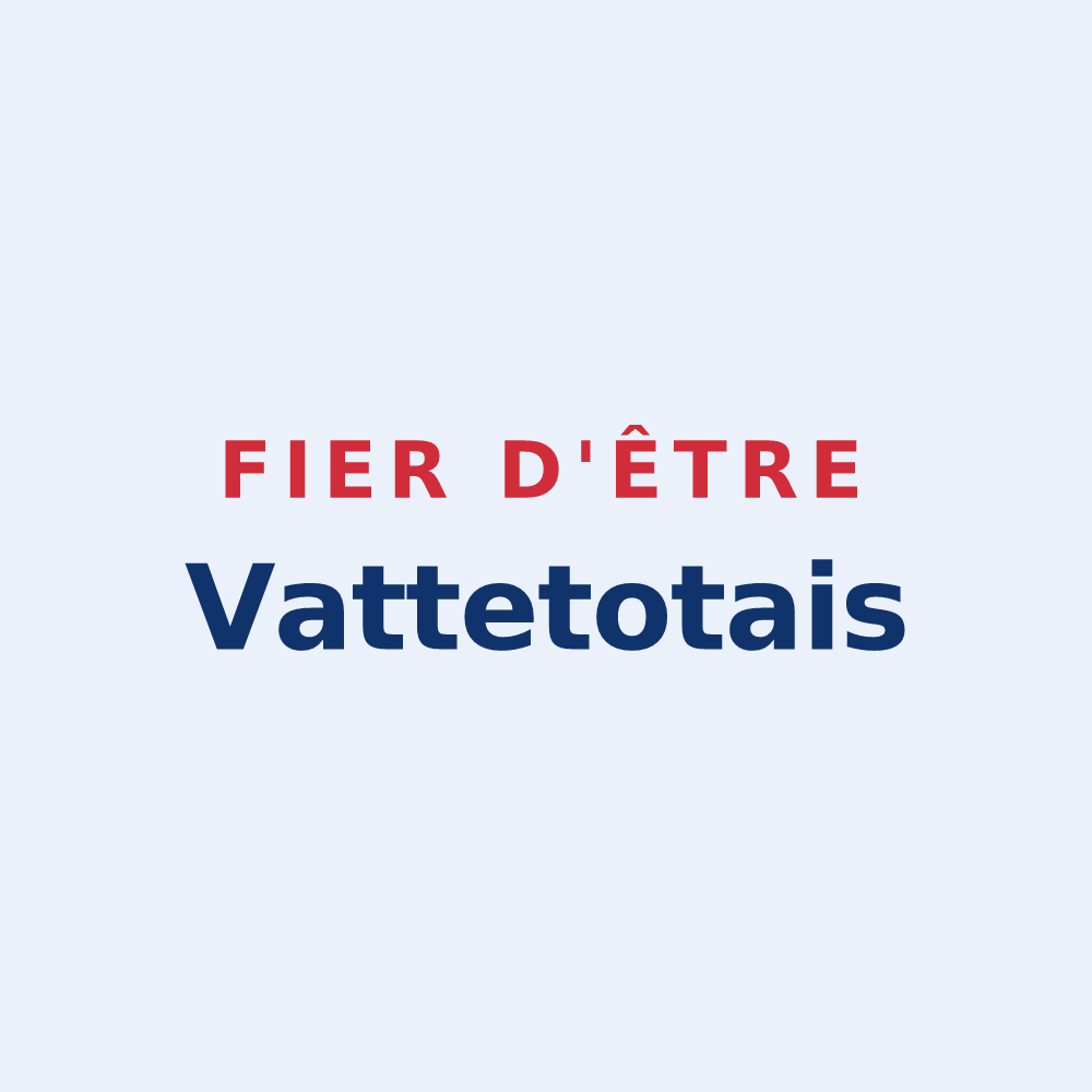 Sticker « Fier d'être Vattetotais » — design pour Vattetot-sous-Beaumont