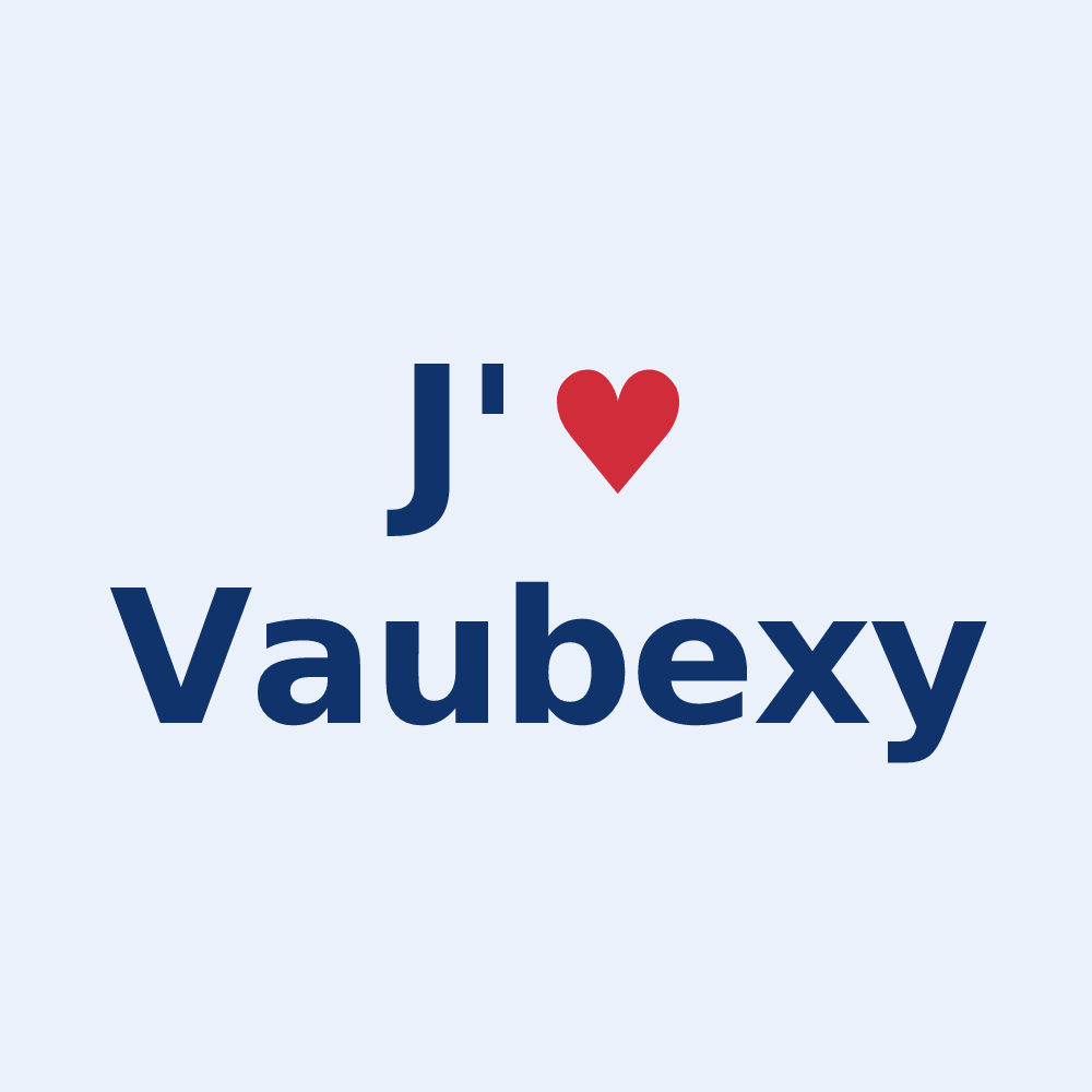 Sticker personnalisé Vaubexy — design J'aime Vaubexy