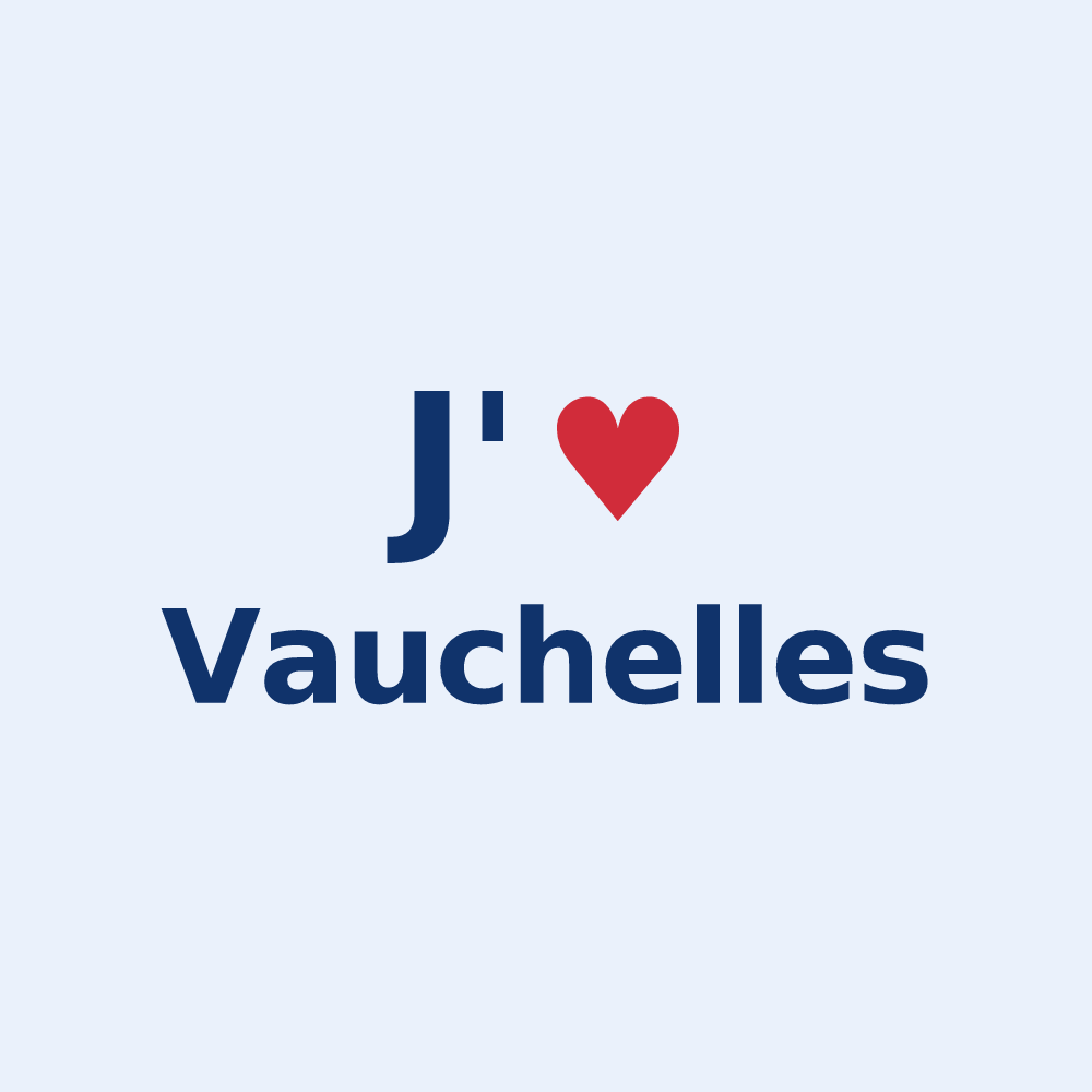 Sticker personnalisé Vauchelles — design J'aime Vauchelles