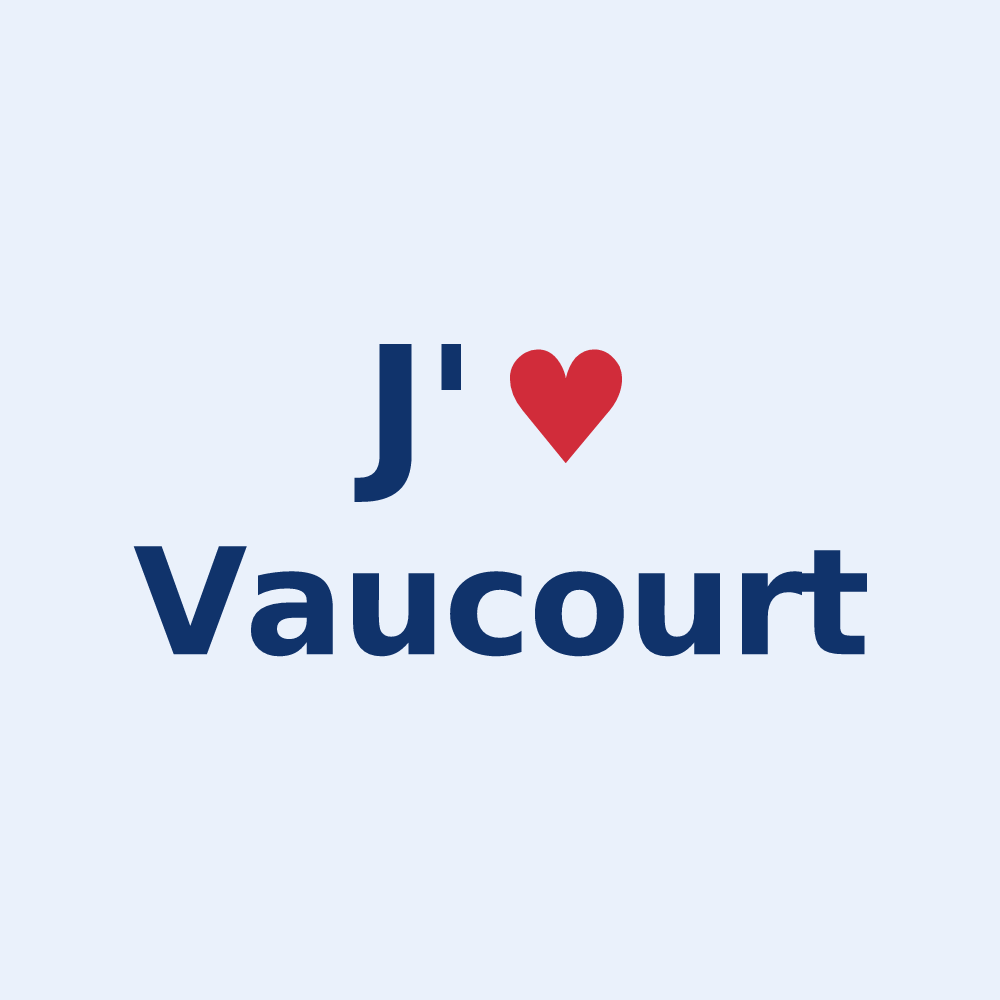 Sticker personnalisé Vaucourt — design J'aime Vaucourt
