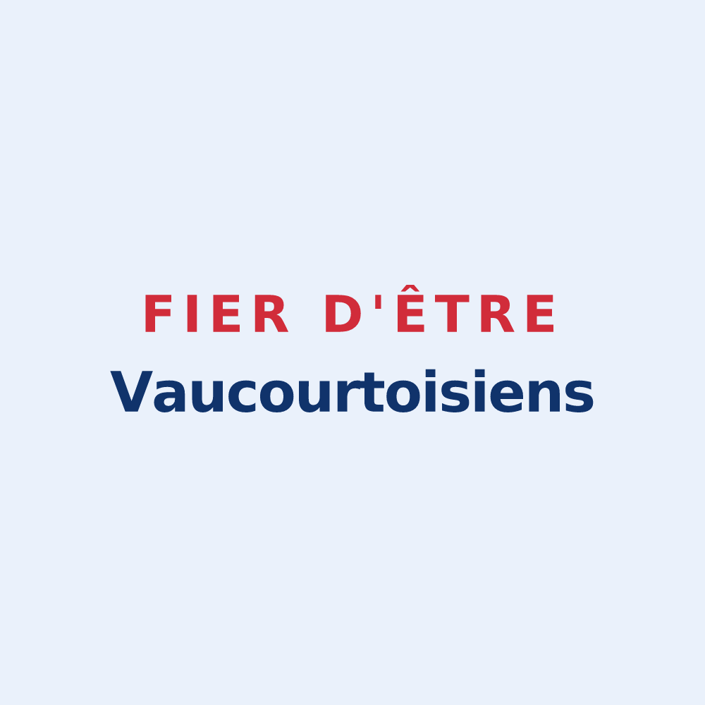 Sticker « Fier d'être Vaucourtoisiens » — design pour Vaucourtois