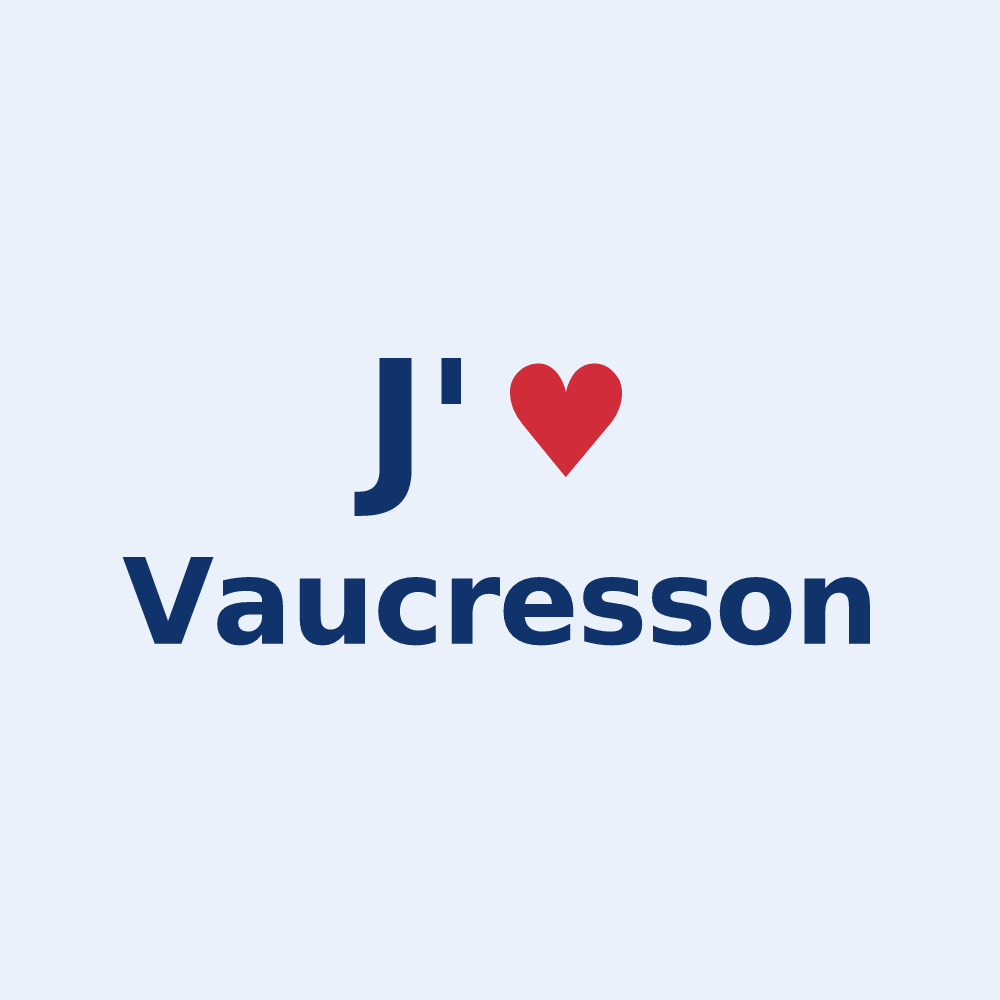 Sticker personnalisé Vaucresson — design J'aime Vaucresson