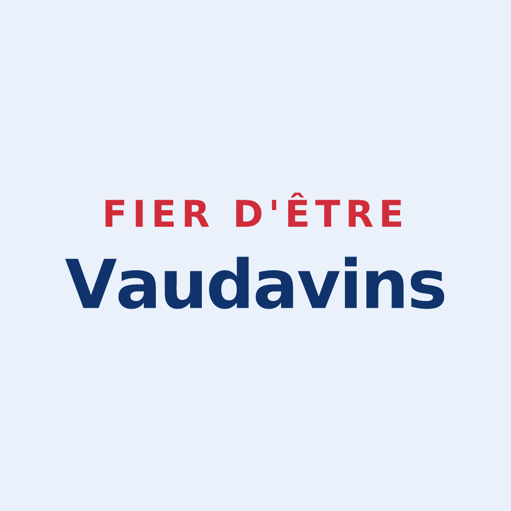 Sticker « Fier d'être Vaudavins » — design pour Vaudevant