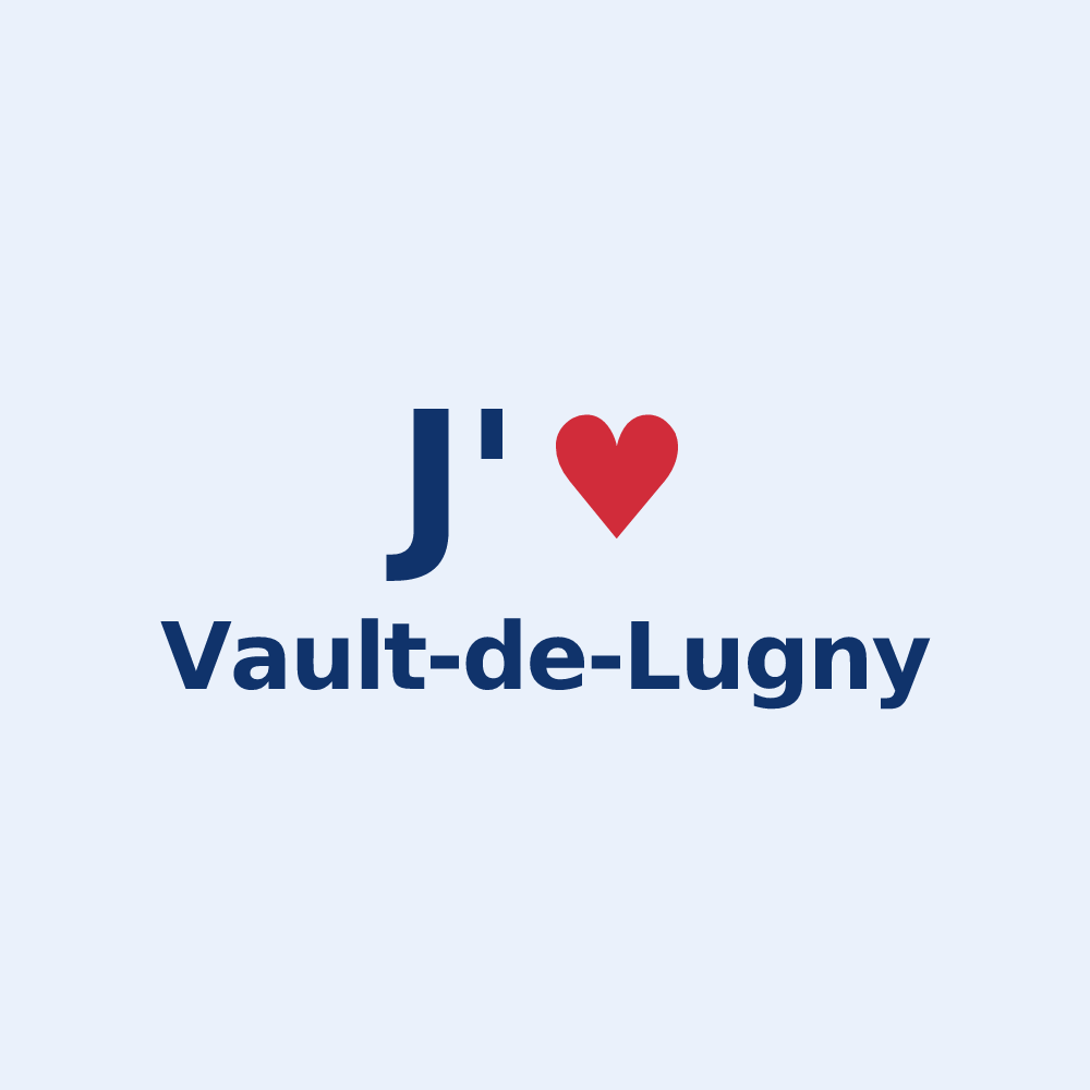 Sticker personnalisé Vault-de-Lugny — design J'aime Vault-de-Lugny