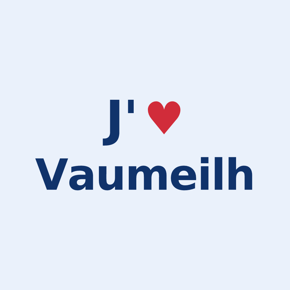 Sticker personnalisé Vaumeilh — design J'aime Vaumeilh