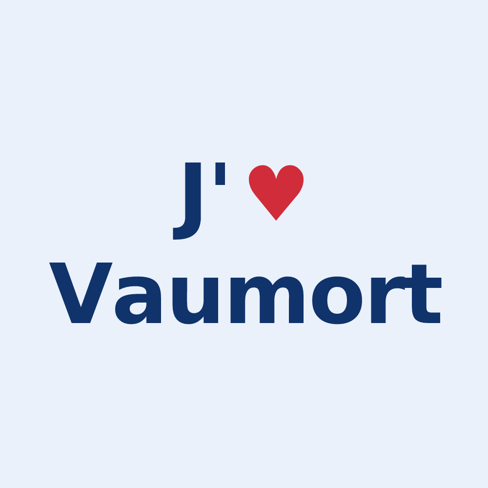 Sticker personnalisé Vaumort — design J'aime Vaumort