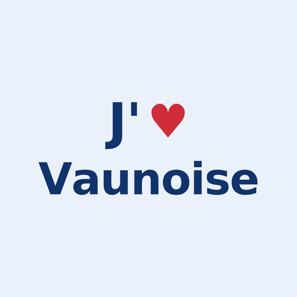 Sticker personnalisé Vaunoise — design J'aime Vaunoise