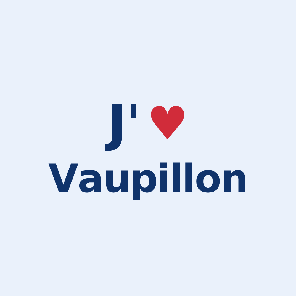 Sticker personnalisé Vaupillon — design J'aime Vaupillon