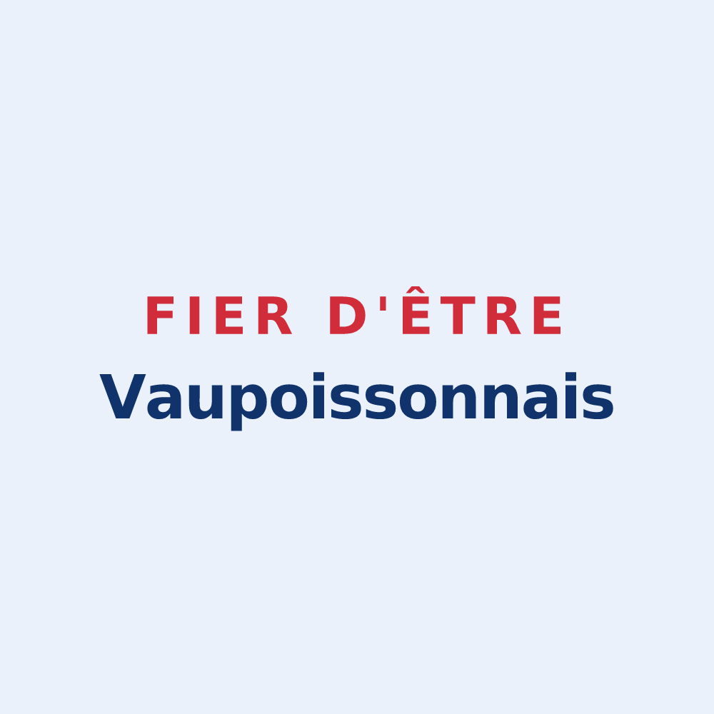 Sticker « Fier d'être Vaupoissonnais » — design pour Vaupoisson