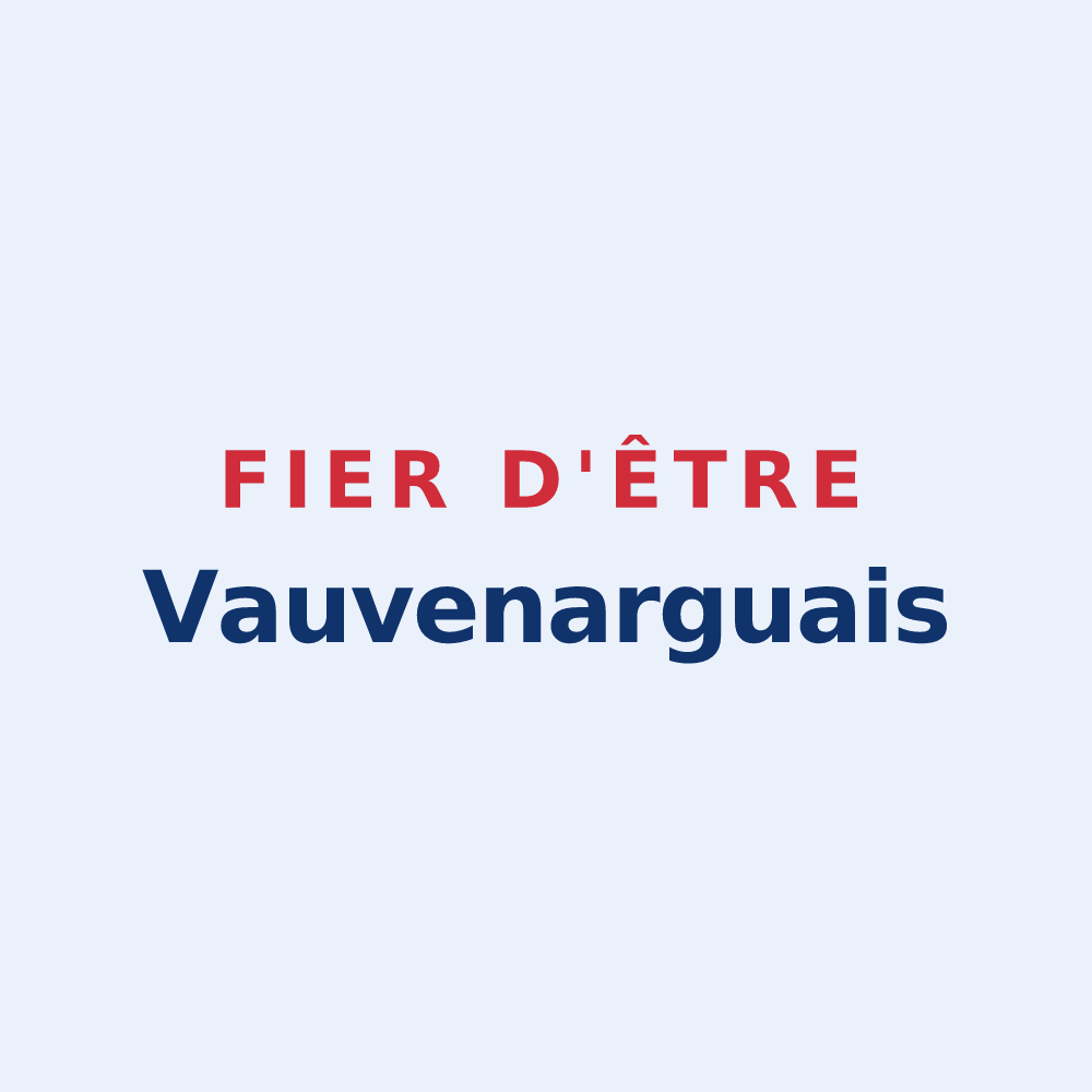 Sticker « Fier d'être Vauvenarguais » — design pour Vauvenargues